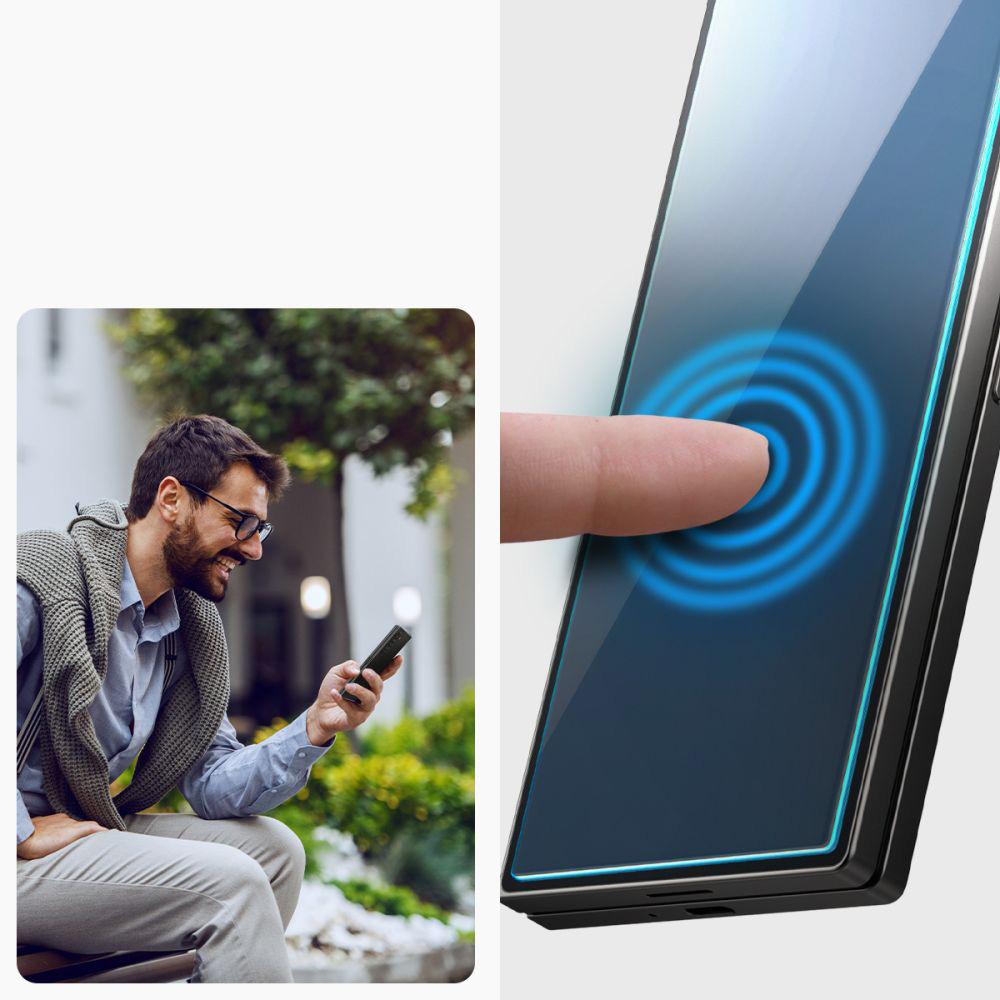 Szkło do etui + Aplikator Spigen Glas.tr EZ Fit 2-Pack do Galaxy Z Fold6